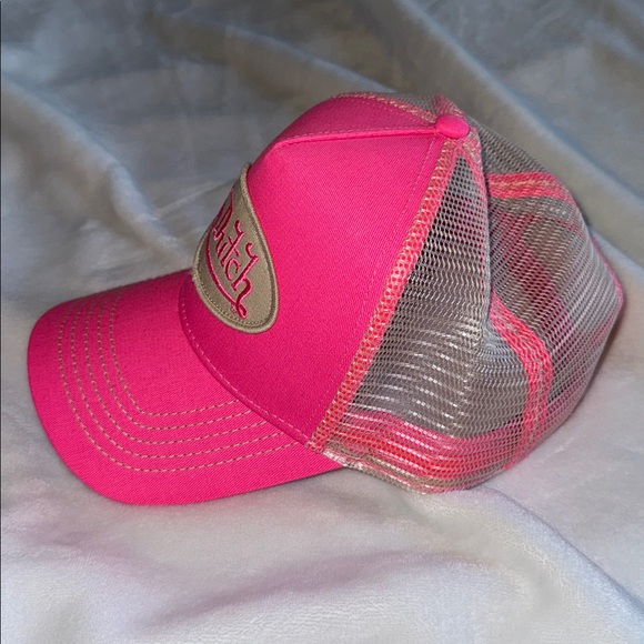 VON DUTCH VIBRANT PINK CLASSIC TRUCKER HAT - BRAND NEW & UNWORN 🩷 - Picture 4 of 10